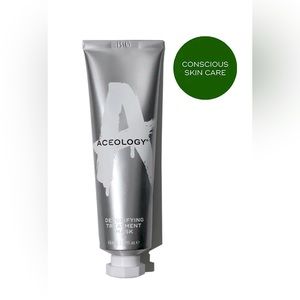 The Aceology Detoxifying Treatment Mask transforming complexion. 65ml/2.19fl.oz